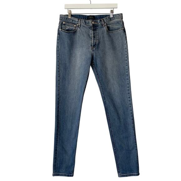 APC A Petite New Standard Men’s Slim Fit Jeans in Stonewash Size 33 x 33 - Picture 2 of 8